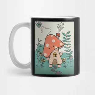 adorable mushroom house l knew l wanted participate in Mug